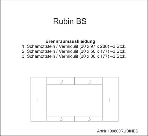 Brennraumauskleidung Rubin BS
